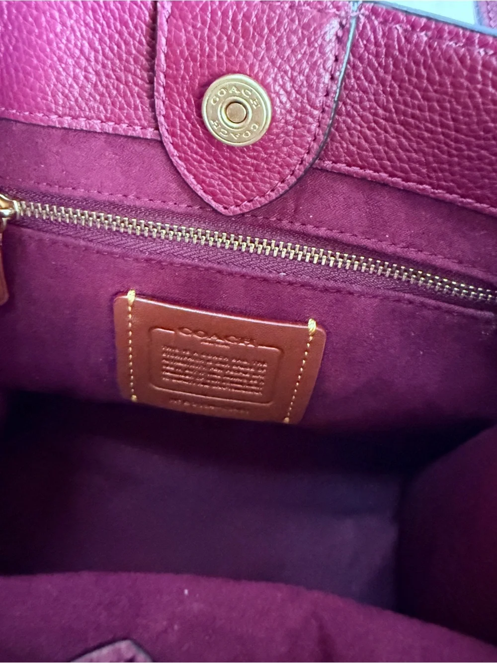 Coach field tote